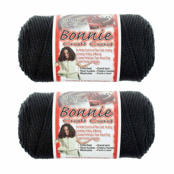 Craft County Bonnie Cord - 2MM - 2 Pack - Available in a Variety of Colors
