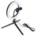 thumbnail image 3 of Anillo De Luz LED, Selfie Halo Light LED Ajustable Con Soporte Para Fotografía De Maquillaje De Escritorio Ccdes Otros, 3 of 8