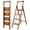 Woodgrain-1, variant on Calmwrd Step Ladder Folding 3-Step Woodgrain Finish Aluminum Foldable Step Ladders,Anti-Slip for Home & Kitchen Office 330 lbs