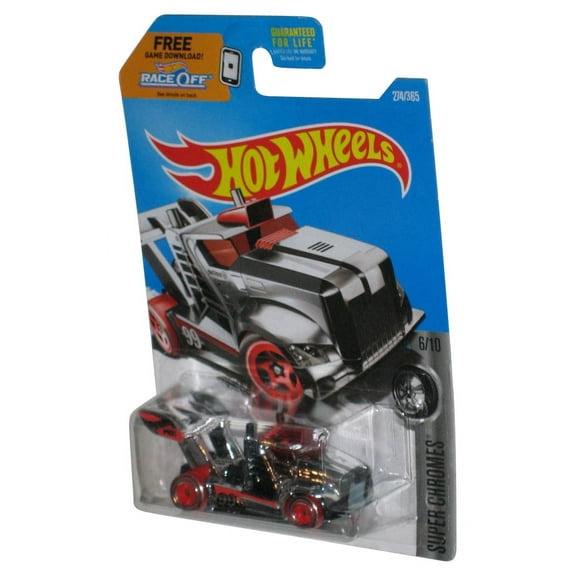Hot Wheels Super Chromes 6/10 (2015) Silver Rig Storm Toy Truck 274/365