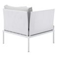 thumbnail image 5 of Modway Harmony 7-Piece  Sunbrella® Outdoor Patio Aluminum Sectional Sofa Set in White Gray, 5 of 10