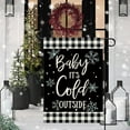 thumbnail image 3 of diyeu Baby It''s Cold Outside Garden Flag Winter Snowflake Garden Flag 12×18 Inch Double Side Buffalo Plaid Check Rustic Farmhouse Yard Flag Christmas Winter Outdoor Decor, 3 of 6