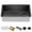 Gunmetal, variant on KRAUS Kore 32" Undermount Workstation 16 Gauge Single Bowl Stainless Steel Kitchen Sink with Accessories