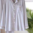 thumbnail image 4 of HaoXianJian Pajamas Long Sleeve Sleepwear Button Up Pjs for Men and Women Soft Warm Loungewear, 4 of 4