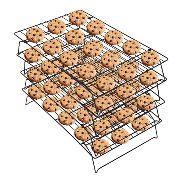 PinkSheep Cooling Racks for Baking, Stackable Stainless Steel Baking Cooking Cooling Rack for Cookies, Set of 4