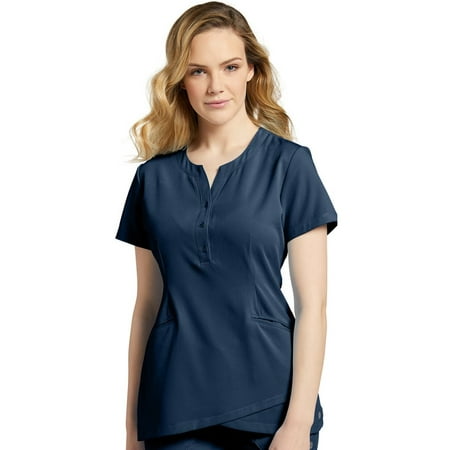 

Marvella by White Cross Women s Henley Button Neckline Solid Scrub Top