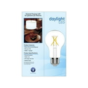 GE LED Light Bulbs, 60 Watt, Daylight, A19 Bulbs, Medium Base, Clear Finish, 13yr, 4pk