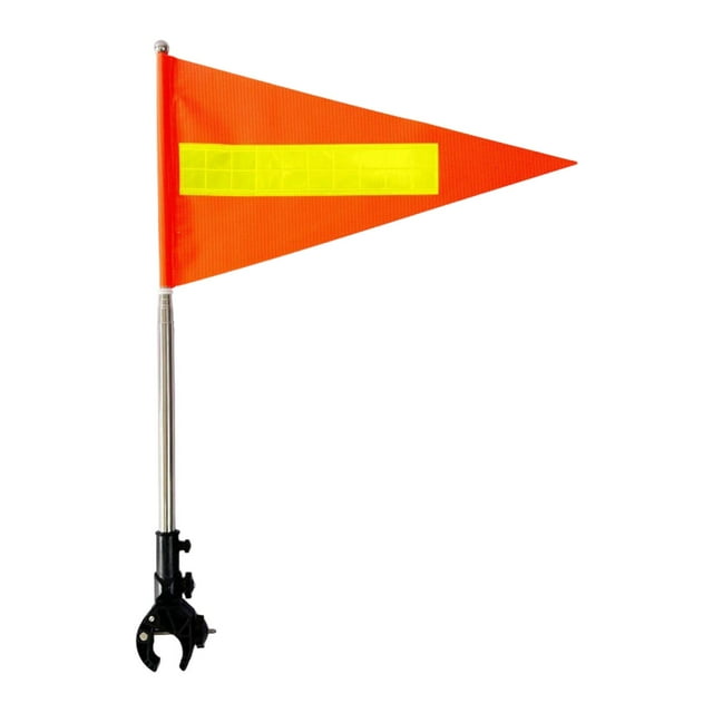 S SERENABLE Kit de Mât de Drapeau de Chariot de Golf Hauteur Réglable Accessoires de Support de Drapeau de Club de Vélos Dessus Rond 22x43cm