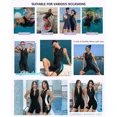 thumbnail image 4 of ANFERRY Women's One Piece Swimsuits Boyleg Shorts Full Coverage Slimming Bathing Suits Athletic Modest Swimwear, 4 of 7