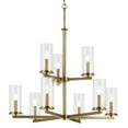 thumbnail image 5 of 44014NBR Kichler Lighting Crosby - 9 Light Chandelier-32.5 Inches Tall and 32.25 Inches Wide-Natural Brass Finish, 5 of 6