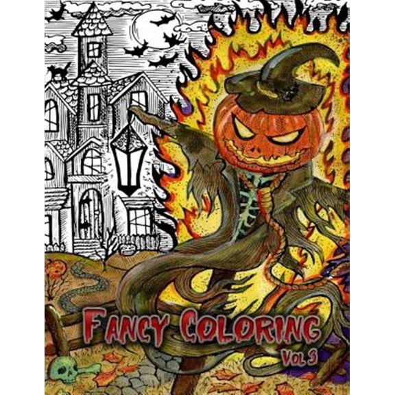 Pre-Owned Fancy Coloring : Beauty of Horror Adults Coloring Books