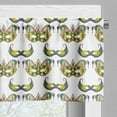 thumbnail image 5 of Ambesonne Mardi Gras Valance & Curtain, Pattern, 55"x36", Purple Green Yellow, 5 of 6