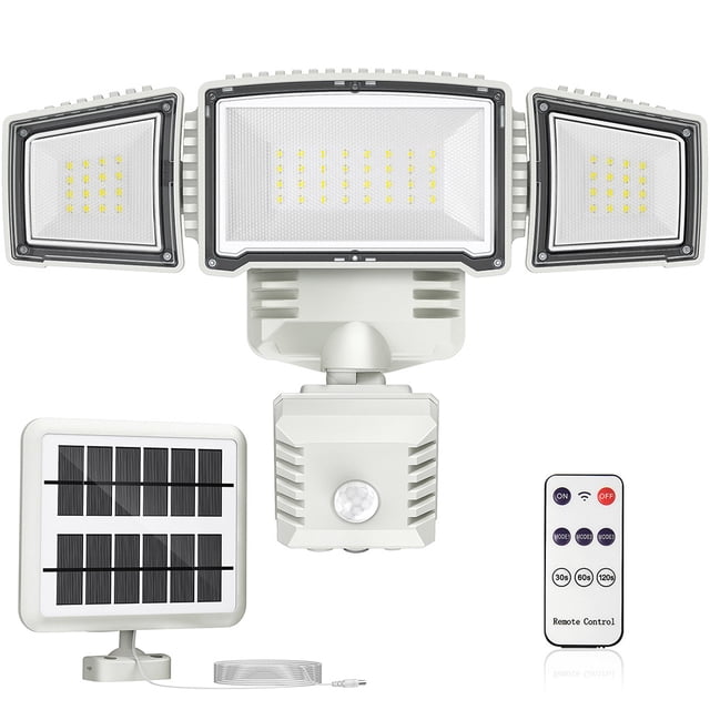 Wosthever Luces de pared alimentadas por energía solar para exteriores, patio, jardín, patio trasero, camino, lámpara recargable automática, accesorio Iluminación y accesorios con controlador Wosthever HA073293-02
