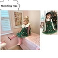 thumbnail image 6 of Toddler Girl Christmas Dress Star Sequin Layered Tulle Tutu Dress Pompom Embroidery Cake Smash Dress 1-2T, 6 of 7