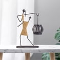 thumbnail image 4 of DOLITY Abstract Character Girl Lantern Sculpture Candle Holder for Holidays Parties C, 4 of 9