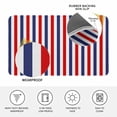 thumbnail image 3 of Red Blue White Striped Door Mat Indoor Outdoor, Modern Simple Stripes Non Slip Welcome Mat with Rubber Backing, Absorbent Fabric Front Door Mats Entryway Rug for Home Patio Entrance 16"x24", 3 of 9