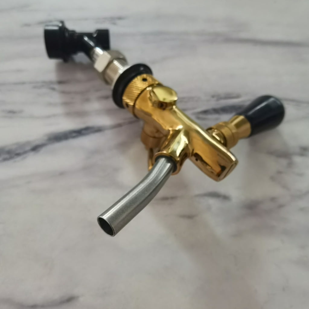 Draft Beer Dispenser Kegs Couplers Brass Texture Beer Tap Dispenser Draft Kegerator Tap Homebrews Accessory for Wine