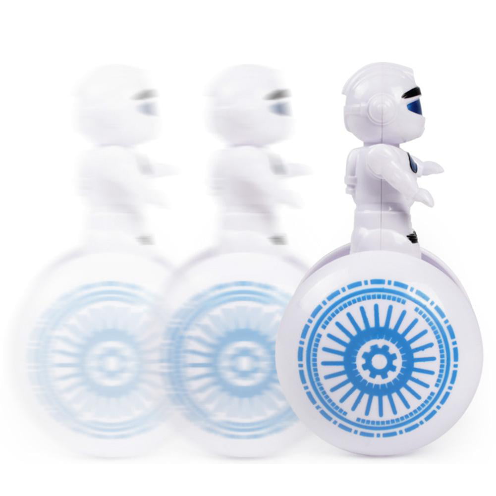 L&6 Cute Interactive Tumbler Robot Toys Sound Induction Electric Robot Blue 