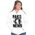 thumbnail image 4 of Fake News Legend Bigfoot Sasquatch Zip Up Hoodie Men's Women's Brisco Brands L, 4 of 6