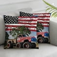 thumbnail image 3 of American Flag Racing of July Monster Truck Boys Men Throw Pillow, 3 of 7