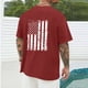 thumbnail image 3 of Tops para hombre, blusas y camisas de cuello redondo y manga corta para hombre, blusas casuales de cuello redondo con estampado de moda para hombre, blusas de cuello redondo y manga corta, camisas par, 3 of 5