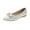 White, variant on Women's Ballet Flats, Pointed Toe Shoes with Bow Trim and Ankle Tie Detail, Comfortable Formal Dress Style
