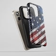 thumbnail image 5 of American Flag For All iPhone Series Protective Phone Case Distressed Glitter Red White Blue, 5 of 7