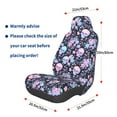 thumbnail image 3 of Yiaed cool Skull flower Print Car Seat Covers,Universal Auto Seats Protector Fits for Car,SUV Sedan,Truck,Automotive Seat Covers & Accessories, 3 of 5