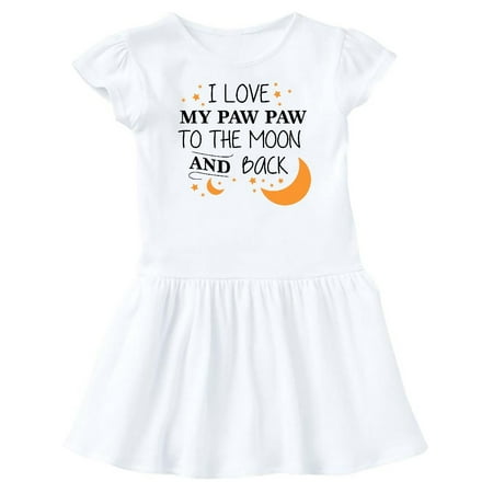 

Inktastic I Love My Paw Paw To The Moon and Back Gift Baby Girl Dress
