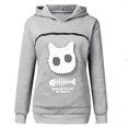 thumbnail image 2 of SweatshirtCatLoversHoodieKangarooDogPetPawPulloversCuddlePouchSweatshirtPocketAnimalEarHooded, 2 of 3
