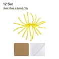 thumbnail image 2 of Unique Bargains 12 Count 6' Large Curly Bows for Gift Wrapping Curling Ribbon with Self Adhesive for Gift Wrap, Yellow, 2 of 7