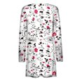thumbnail image 4 of Pompotops Chemisier Décontracté à Manches Longues Imprimé pour Femmes avec Poche Cardigan Liquidation, 4 of 5