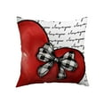 thumbnail image 2 of Euaioeiu Valentines Day Heart Pillowcase, Romantic Decor for Couch, 18x18 Inch Linen Throw Pillow Covers with Zipper, Festive Home Decor for Living Room Bedroom Sofa Anniversary Gift, 2 of 6