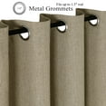 thumbnail image 6 of AZZCIA Sand Linen Light Filtering Grommet Curtain Panels for Bedroom, 2 Panels, 54"W x 63"L, 6 of 6