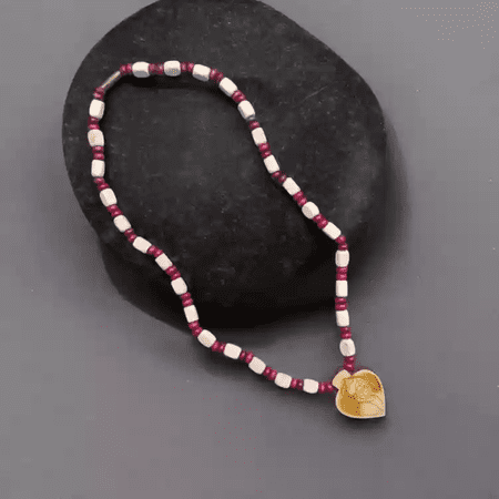 Lord Hanuman Ji Wood Necklace Indian Spiritual Pendant Necklace