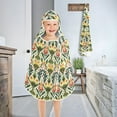 thumbnail image 4 of Toddler Hooded Beach Towel 24x50 Kids Bath Towels Soft Quick Dry for Swim Pool Boys Girls Onion Folk Art, 4 of 7