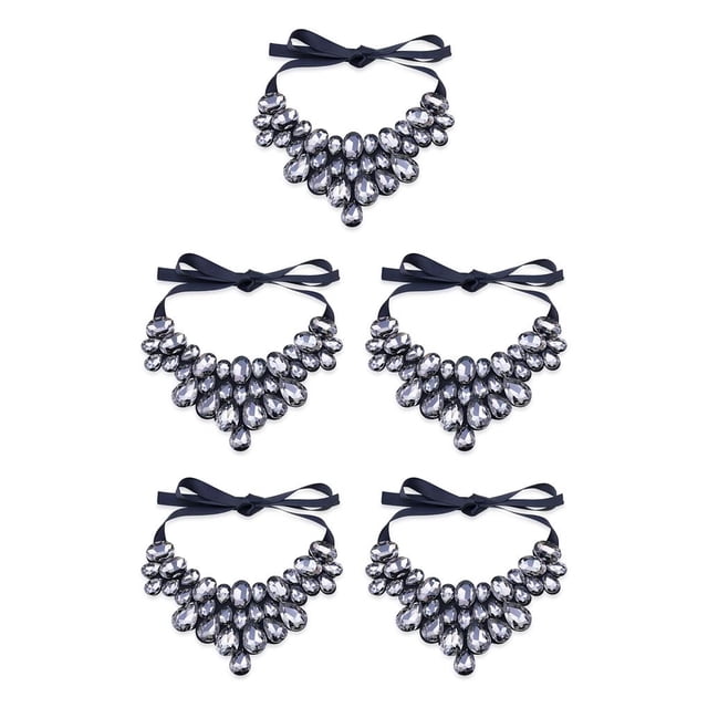Qarigey Collar de mujer Elegante gargantilla para chicas Collares con babero para mujer Accesorio de moda Type5 NO5