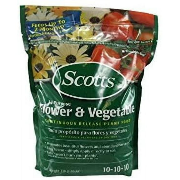 Scott's 300900 3 Lb All Purpose Flower & Vegetable Plant Food 10-10-10