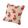 thumbnail image 2 of Christmas Pillow Covers Christmas Decor,2 Packs Candy Cane Pillows 18 * 18in,Soft Artificial Plush Christma Throw Pillows for Couch for Bedroom Sofa Living Room, 2 of 6