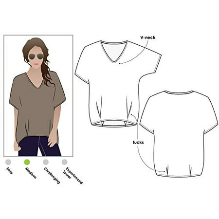 Style Arc Sewing Pattern - Daphne Tunic - Sizes (Best Sewing Pattern Brands)