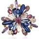 thumbnail image 1 of Broches de diamantes vintage para mujer WEIHJMXG Elegantes broches de cristal simulado morados, 1 of 4