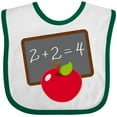 thumbnail image 3 of Inktastic Chalkboard and Apple School Boys or Girls Baby Bib, 3 of 4