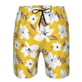 thumbnail image 4 of Naloa Lilies Flowers Men's Beach Shorts, Surfing shorts, Swim trunks, Quick Dry Swim Trunks for Surfing Beach Fun - 3X-Large, 4 of 9