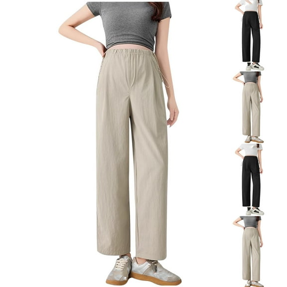 Bixock Maternity Pants,Womens Over The Belly Pants,Pregnant Fashionable High Waisted and Belly Supported Suit Pants Work Pants Straight Leg Pants
