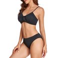 thumbnail image 5 of Moda mujer Casual Sling sólido Split dos piezas traje de baño ropa de playa traje de baño Fridja  nalpqowj59883, 5 of 5
