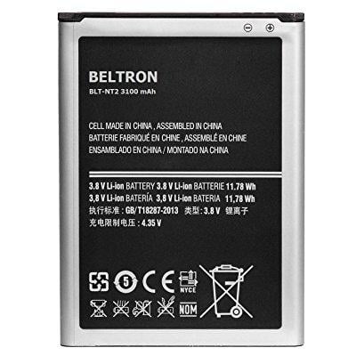 new 3100 mah replacement battery for samsung galaxy note 2 ii (i317 i605 l900 r950 t889) - eb595675la - (Best Replacement Battery For Note 2)