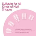 thumbnail image 2 of Gellen Puntas de Uñas Postizas Cuadradas Extracortas para Presionar sobre las Uñas, 504 Puntas de Gel Suave para Extensiones de Uñas Cubierta Completa Preformadas 12 Tamaños de Uñas Postizas, 2 of 8