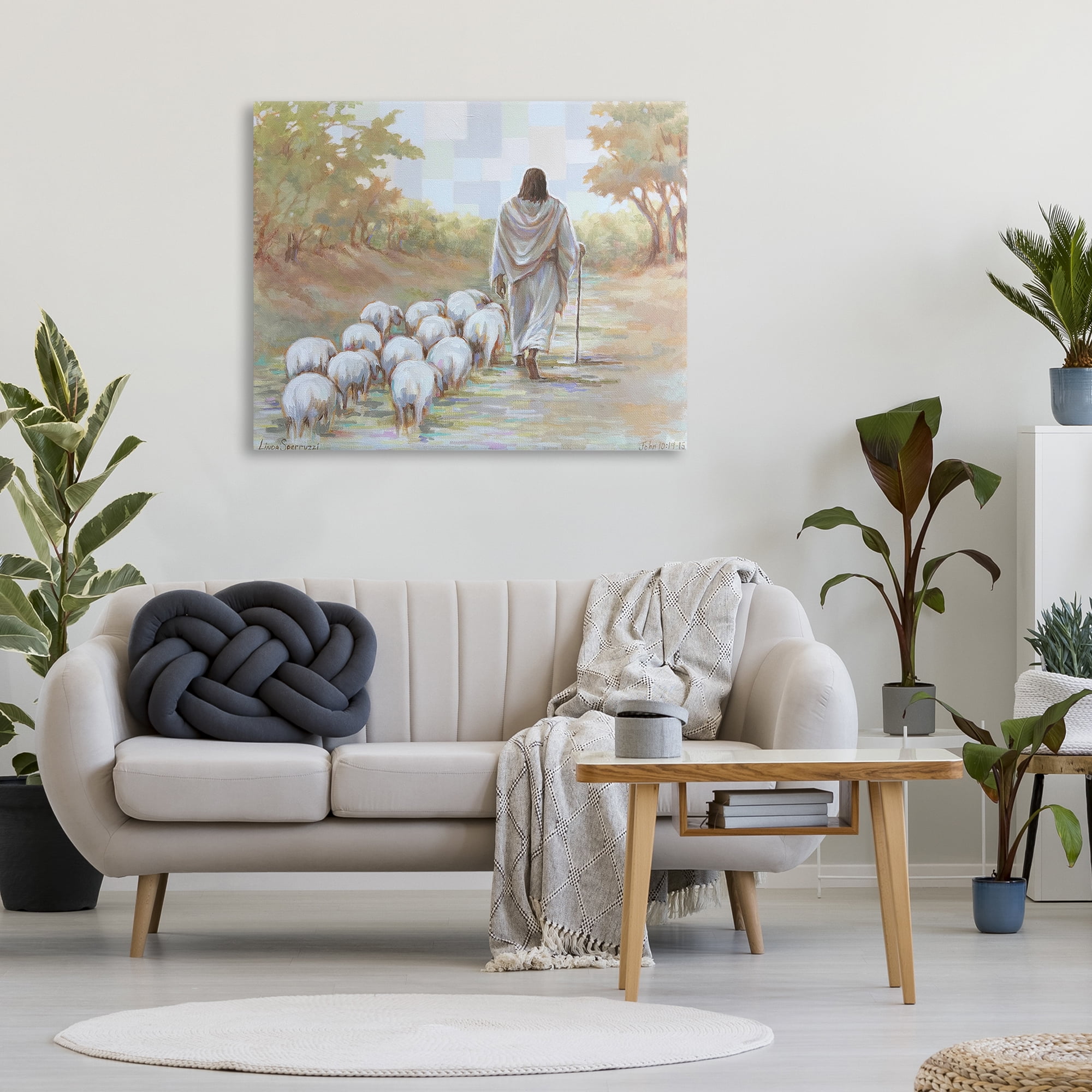 Stupell Industries Lead On Good Shepherd Canvas Wall Art, design by Linda Sperruzzi