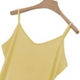 thumbnail image 4 of Duoif Undershirts for Women Womens Tank Tops Sleeveless Neck Loose Fit Summer Clothes Womens Tops Casual Yellow XXXL, 4 of 7