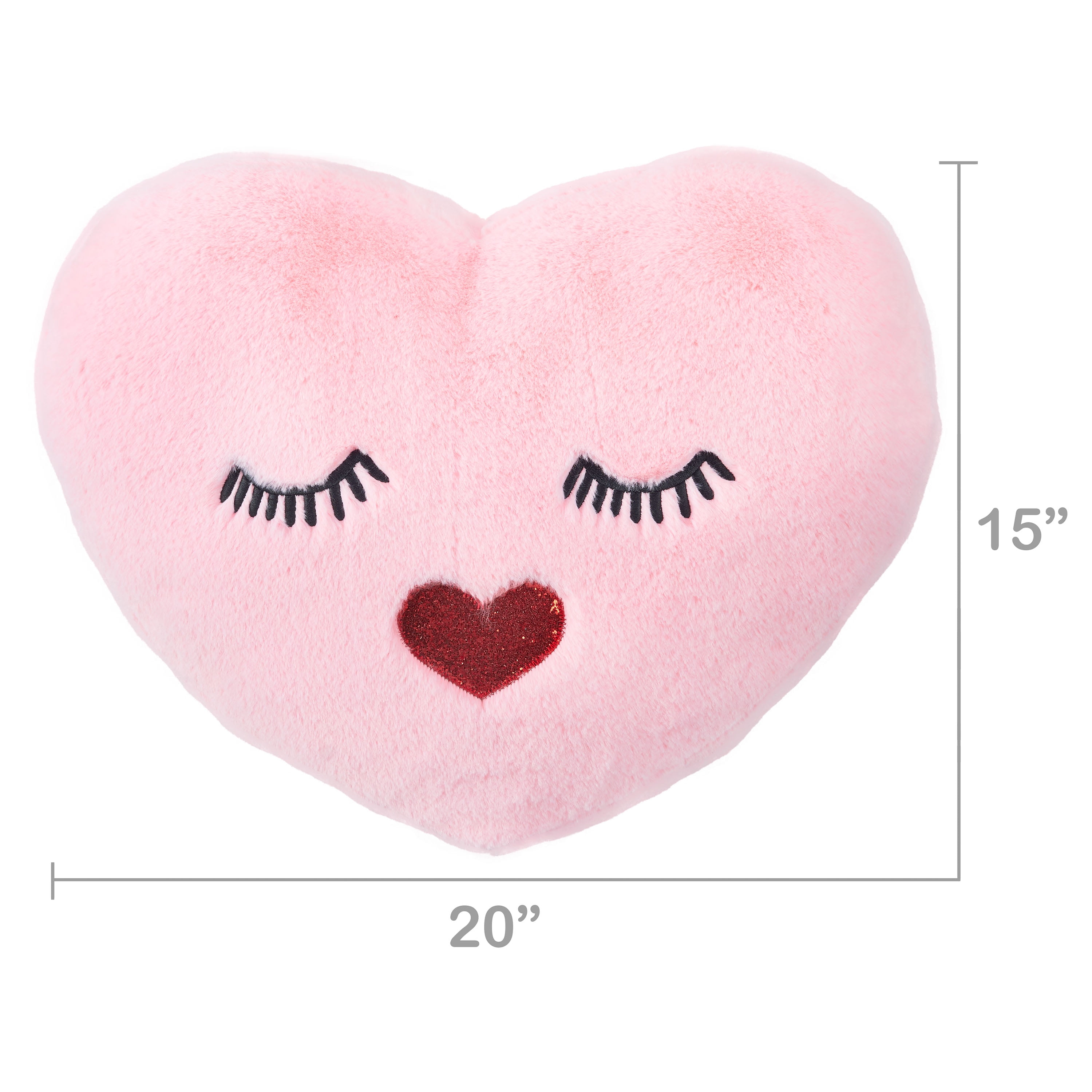 Heart top pillow walmart